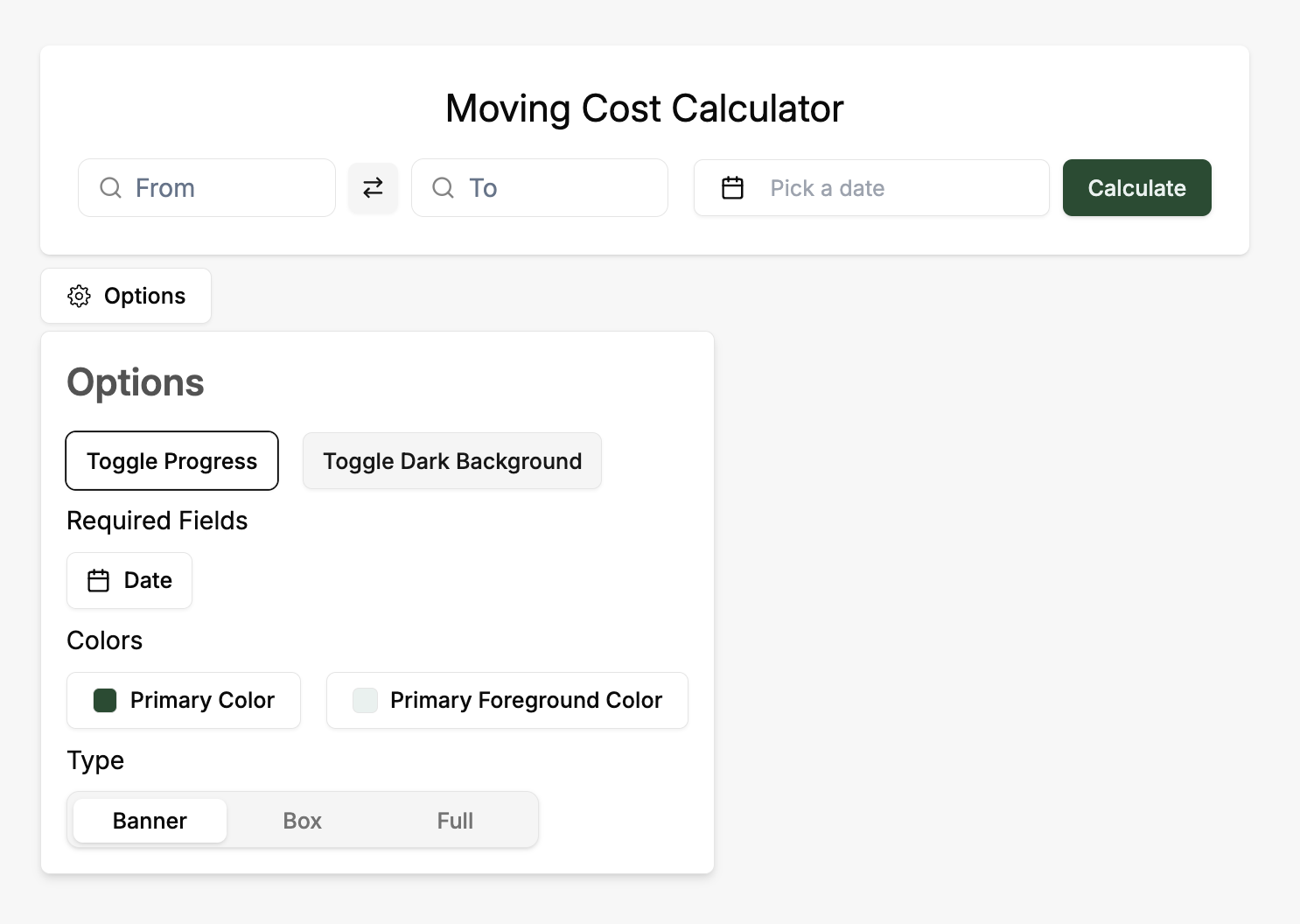 Familliar interface makes it easy for clients to input their
                  information, intuitively.